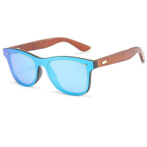 Fashion handmade polishing wood sunglasses men womens summer style mirror sun glasses