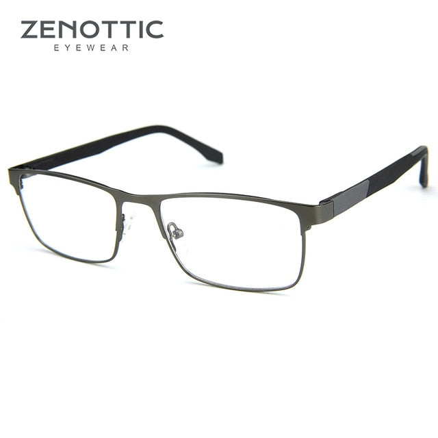 Metal Prescription Glasses Men Optical Eyeglasses Light Photochromic Glasses